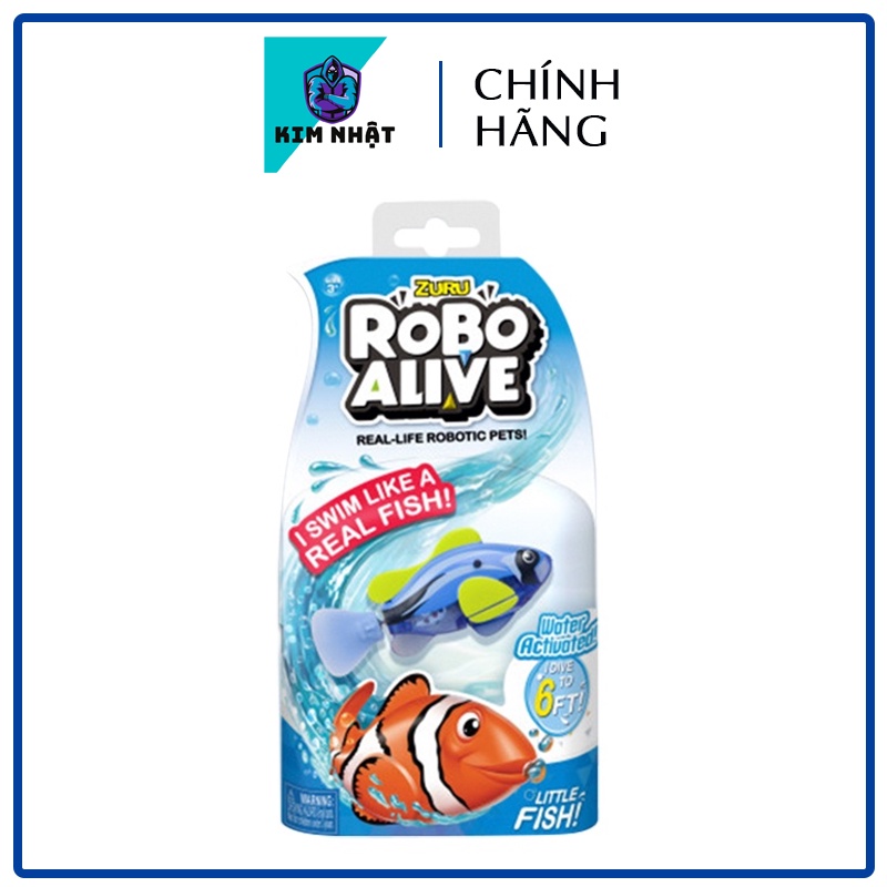 7101_Cá robot thông minh tự bơi siêu bền chính hãng Zuru (Size nhỏ)