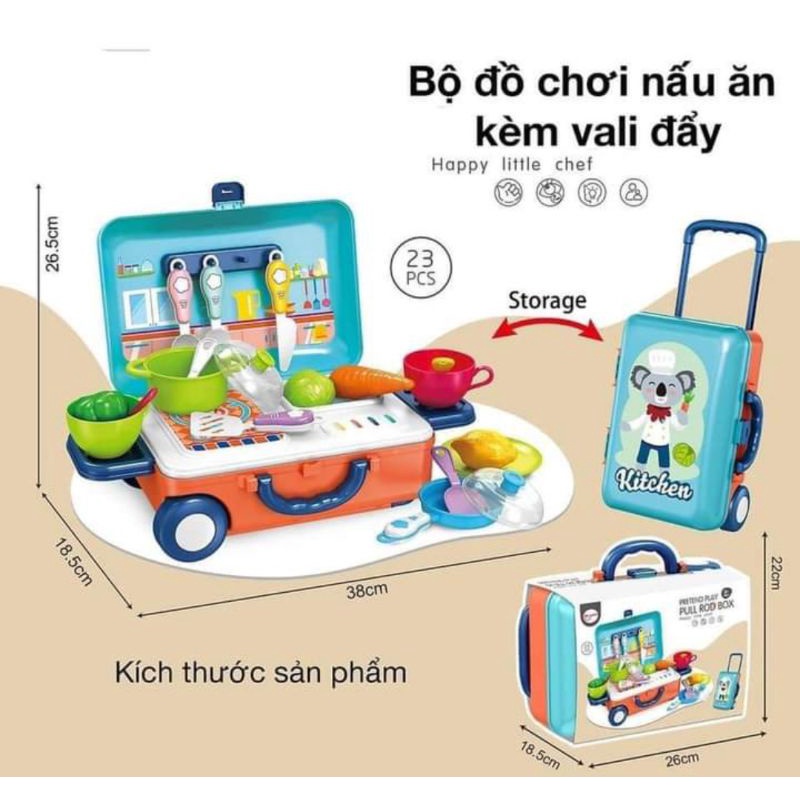 Vali Đồ Chơi Nấu Ăn Siêu Cấp Cho Bé Thỏa Sức Sáng Tạo Phát Triển Tư Duy - Shop Mẹ Mốc ,VLDC