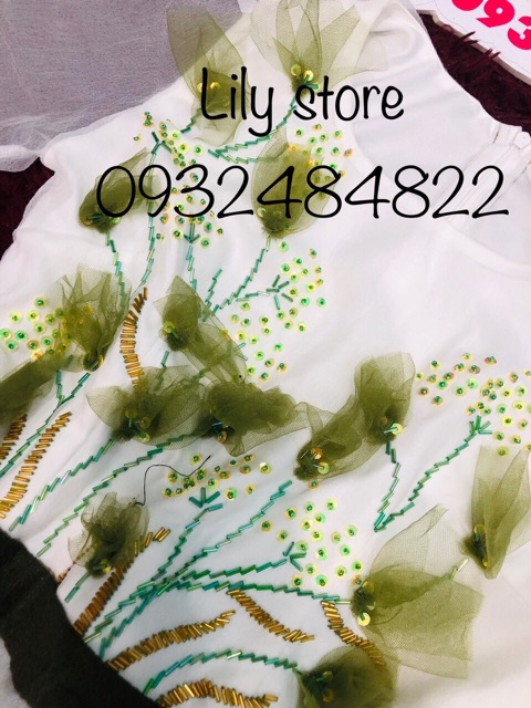 Ảnh và video thật 10000% ! Đầm xoè phối hoa