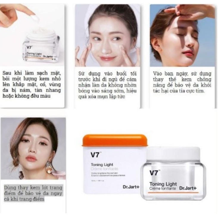 Kem v7 dưỡng trắng da 50ml Hàn Quốc