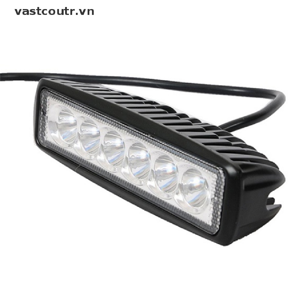Thanh Đèn LED Trợ Sáng Chống Sương Mù 18W 6000K Dành Cho Ô Tô / Xe Tải / Tàu Thuyền