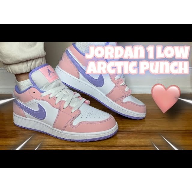 [Ảnh thật] [FreeShip]  Giày Thế Thao Jordan 1 Low Hồng bản new Color 2021 (SE Arctic Punch)_Msneaker.
