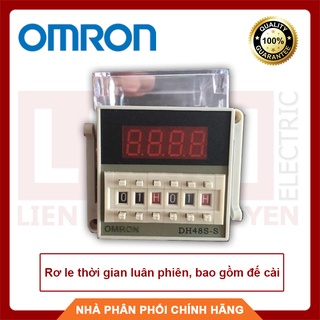 DH48S-S Rơ le thời gian luân phiên, bao gồm đế cài, hàng chất lượng - BH 12 tháng