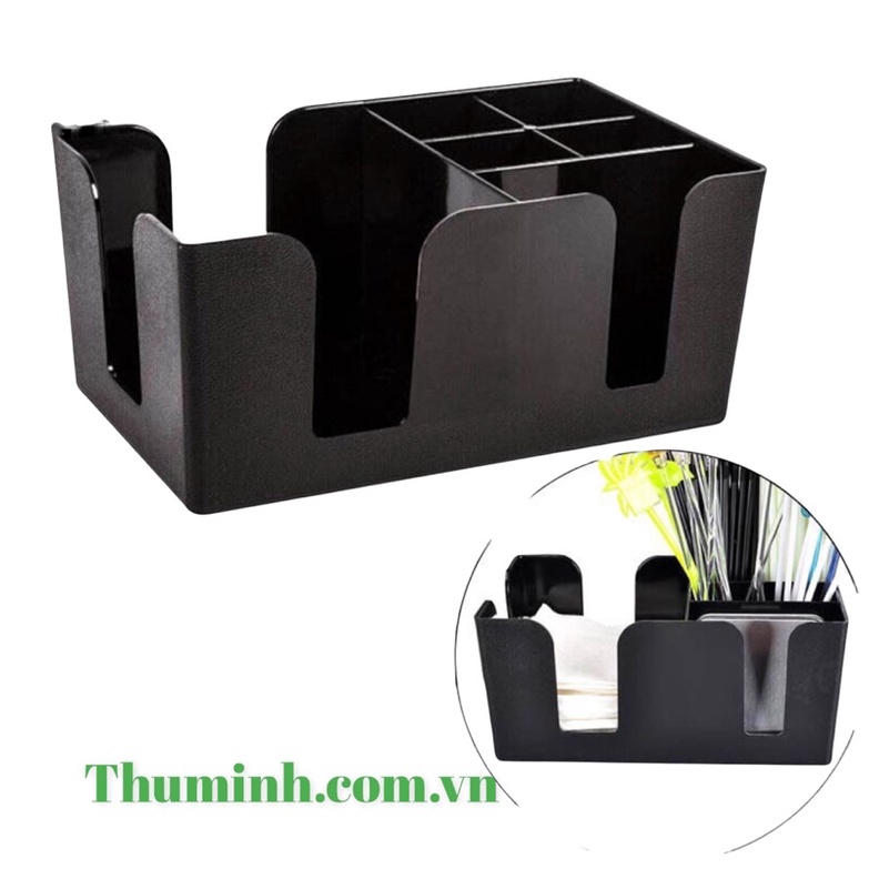 Khay Nhựa Để Ống Hút Giấy Ăn