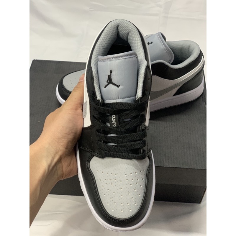 giày thể thao nam nữ Jordan xám đen thấp