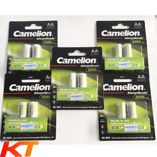 Pin sạc aa camelion nh-2500arbp2 alwaysready preminum 2500mah - combo 10 viên