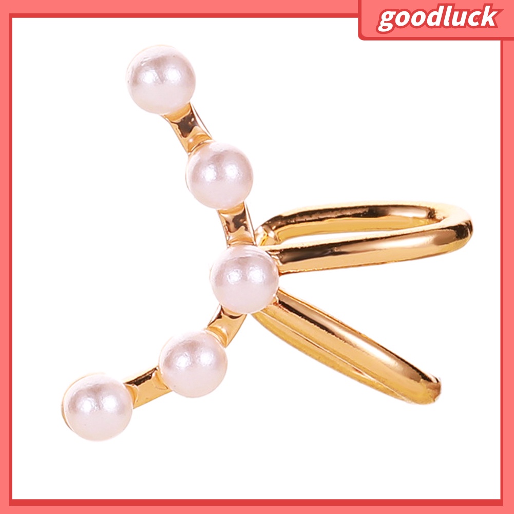 1 Khuyên Vành Tai Đính Ngọc Trai Giả Thời Trang Cho Nữ