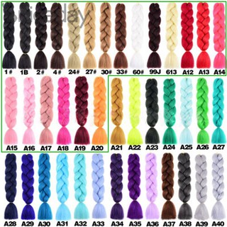 Bím tóc giả nhuộm màu cá tính dễ thương cho nữ dài 60cm