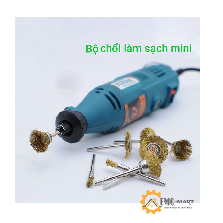 Bộ chổi đánh rỉ 16 PCS 💥 BH 1 ĐỔI 1 TRONG 30 NGÀY 💥 Hợp kim đồng - Tỉ mỉ, chi tiết