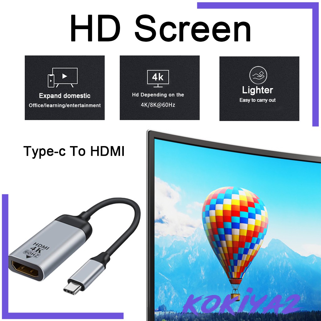 Bộ Chuyển Đổi Usb-c Type-c Sang Hdmi / Dp 4k 60hz Cho Macbook Pro Air Ipad Pro 2