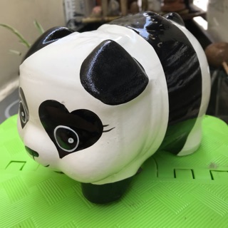 Heo đất handmade Gấu Trúc size M