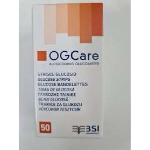 Que thử đường huyết OG CARE hộp 50 que