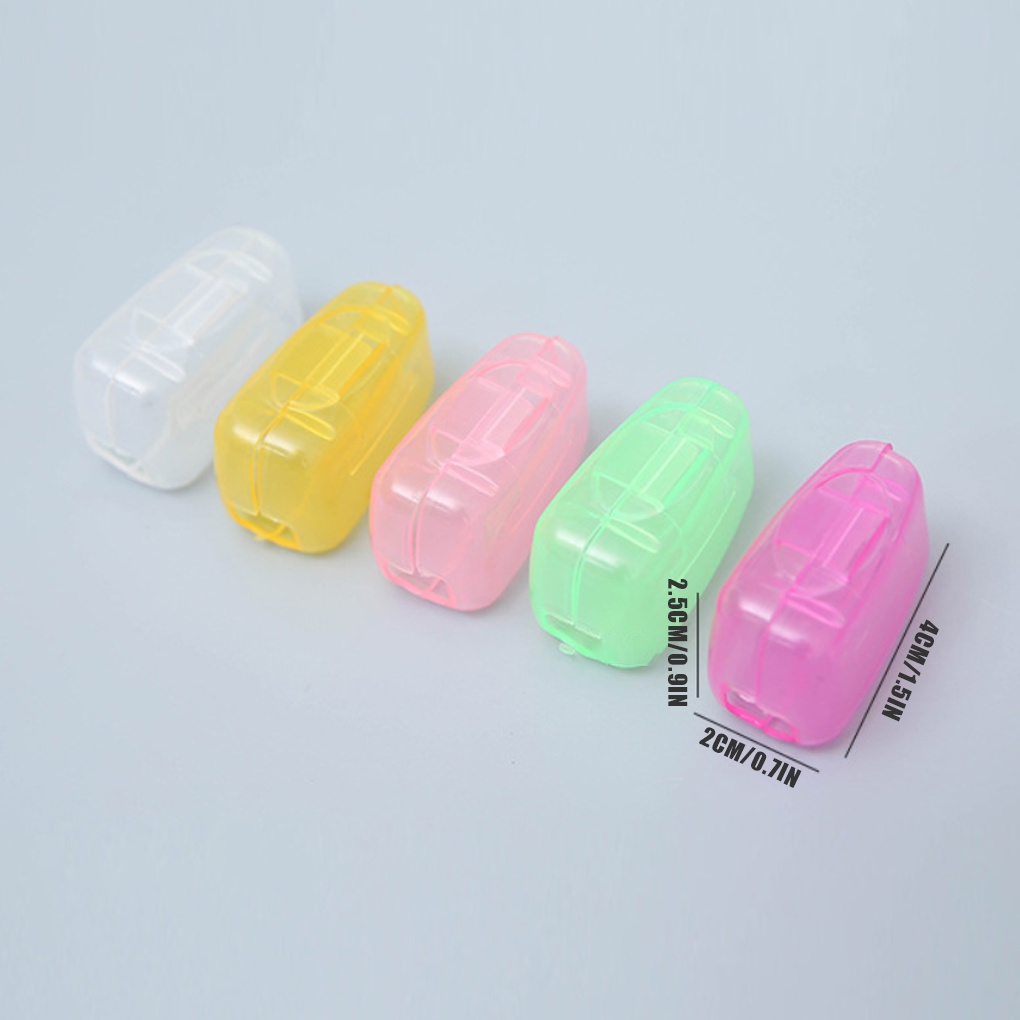 Set 5 Đầu Bọc Bàn Chải Đánh Răng Bằng Nhựa Màu Sắc Ngẫu Nhiên