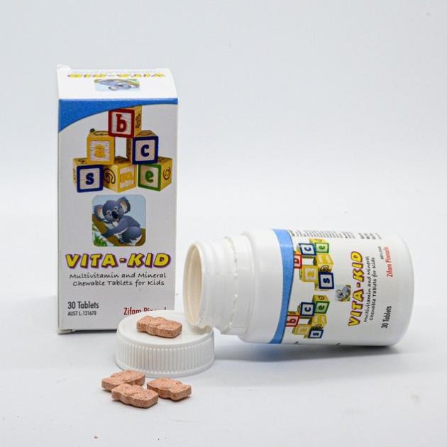 {Nhập Úc} VITA KID – Bổ sung vitamin, khoáng chất giúp tăng sức đề kháng, mắt sáng, dáng cao, thông minh (30 viên)