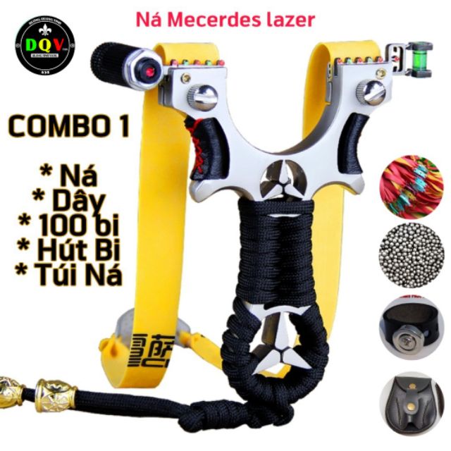 Ná cao su MẸC nguyên khối Inox đèn Lazer có thước ngắm