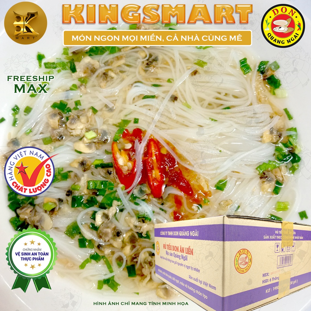 Gói Don Hủ Tiếu Ăn Liền 65gr - Đặc Sản Quảng Ngãi