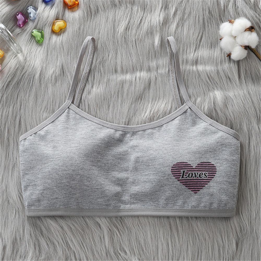 Áo lót hai dây họa tiết trái tim đáng yêu cho bé gái