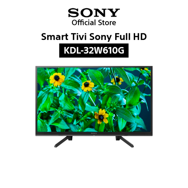 [Lưu SONY229 giảm 600K và Mã 229ELSALE hoàn 7% xu đơn 300K] Smart Tivi Sony HD 32 inch KDL-32W610G (Model 2019) 