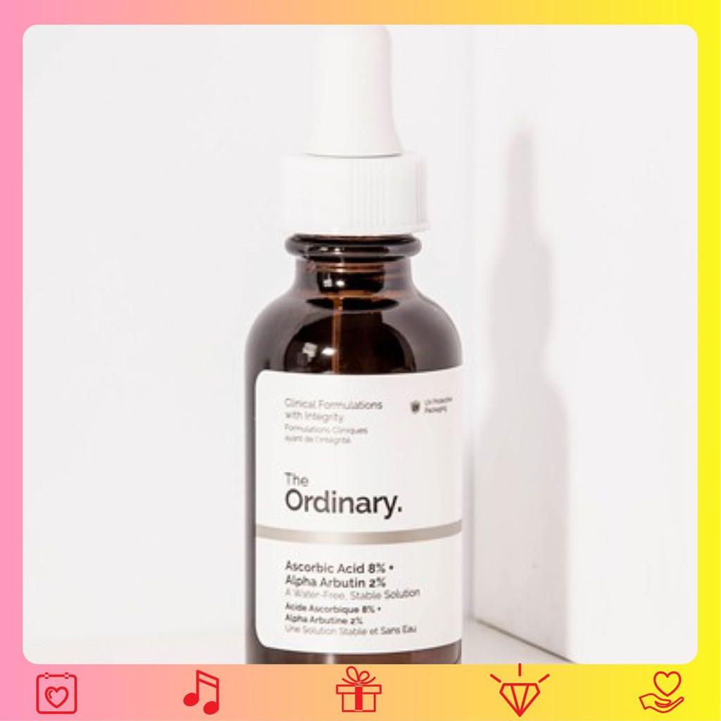 [ĐỦ BILL] Serum sáng da Vitamin C - Ascorbic Acid 8% + Alpha Arbutin 2% - The Ordinary. [AUTHEN]
