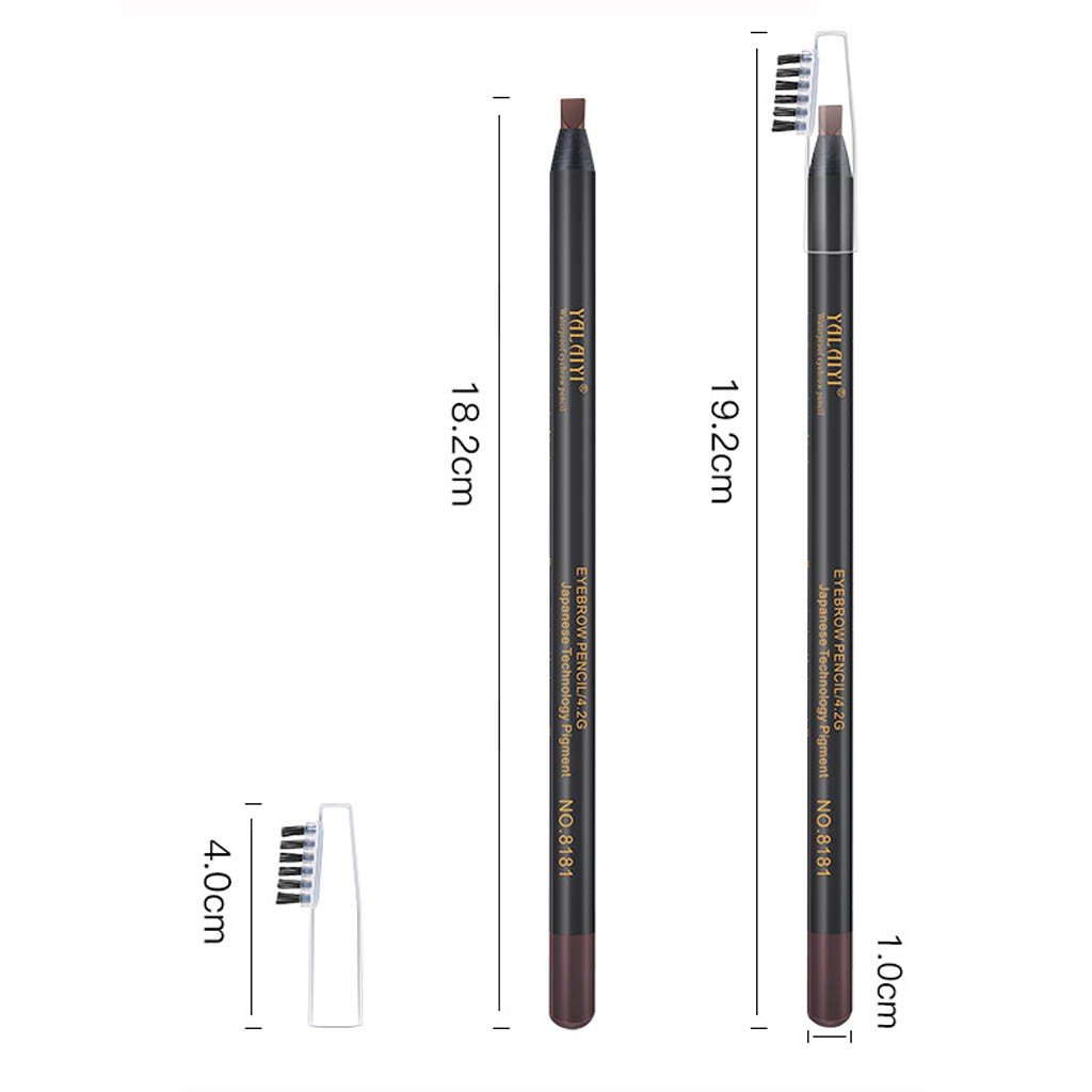 Chì xé cứng chì xé phẩy sợi YaLaiYi Make Up Milano Eyebrow Pencil hàng nội địa Trung