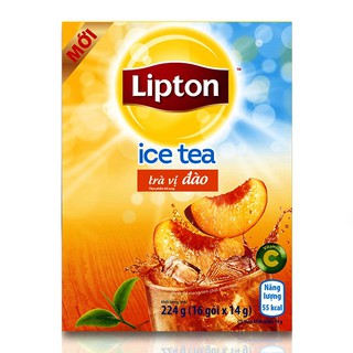 Lipton trà đào hộp 16 gói x 14g