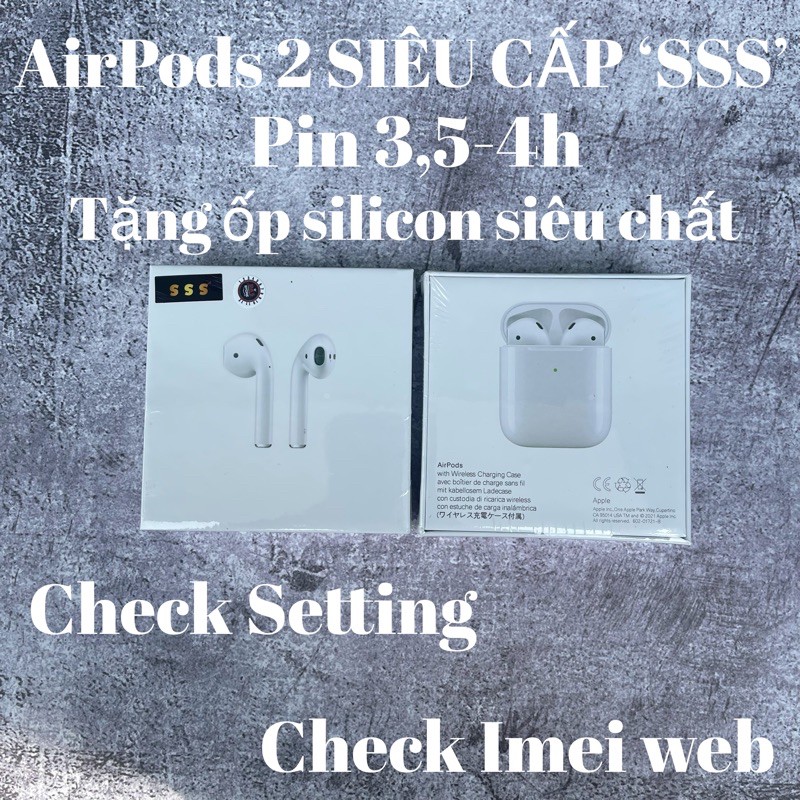 Siêu Phẩm Tai Nghe Bluetooth TWS 2 Premium Check imei web - Check Setting - Đổi Tên - Định Vị