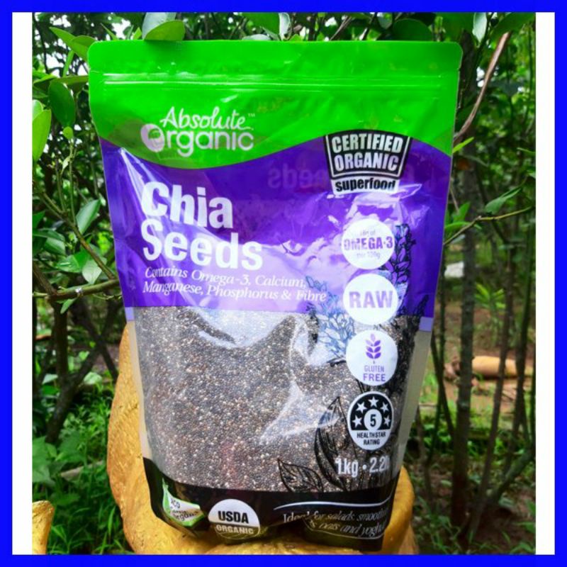 Hạt chia tím Organic nhập khẩu Úc túi 1kg
