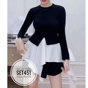 Set áo phối và quần set big size từ 60kg-90kg