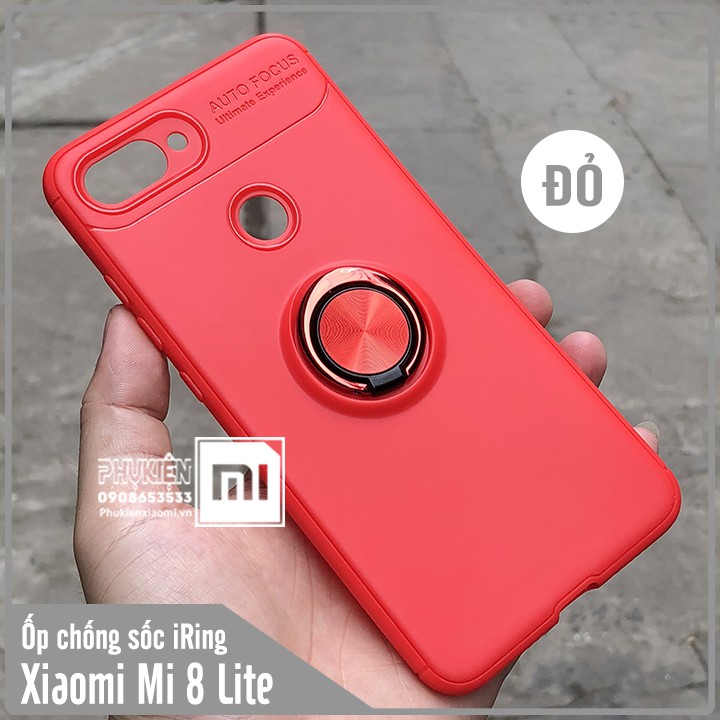 Ốp lưng Xiaomi Mi 8 Lite, chống sốc iRing Auto Focus