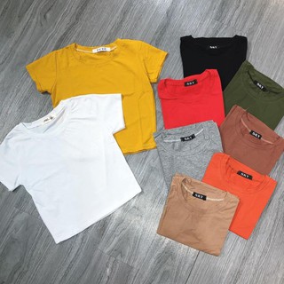 Áo crotop CỘC TAY cổ tròn ( Ảnh thật)