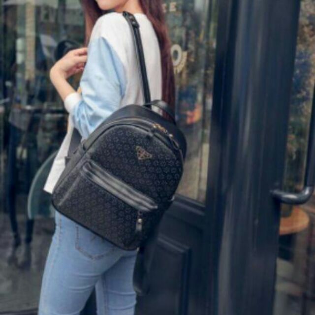 Balô quảng châu đục lỗ hình hoa chất da đẹp