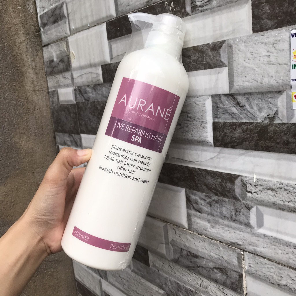 Dầu ngâm tóc Aurane Live Reparing Hair Spa phục hồi làm mượt tóc 750ml