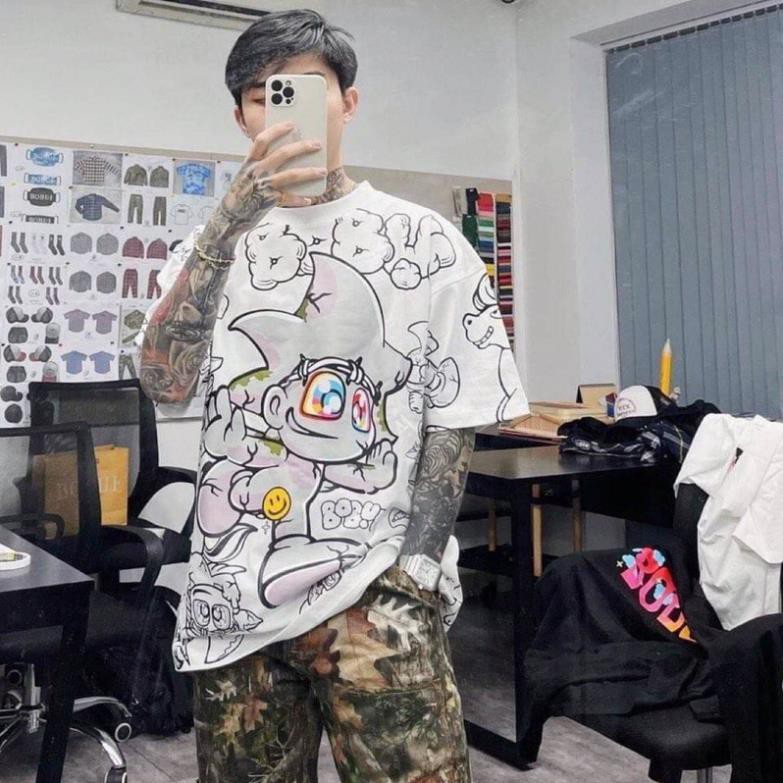 Áo thun unisex BOBUI, áo BOBUI tràn, áo tee bebibo bobui chính hãng
