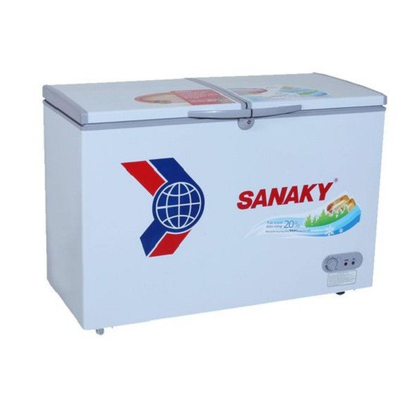 TỦ ĐÔNG SANAKY VH-2599W1 - 2 NGĂN 1 ĐÔNG 1 MÁT,2 CÁNH,195 LÍT