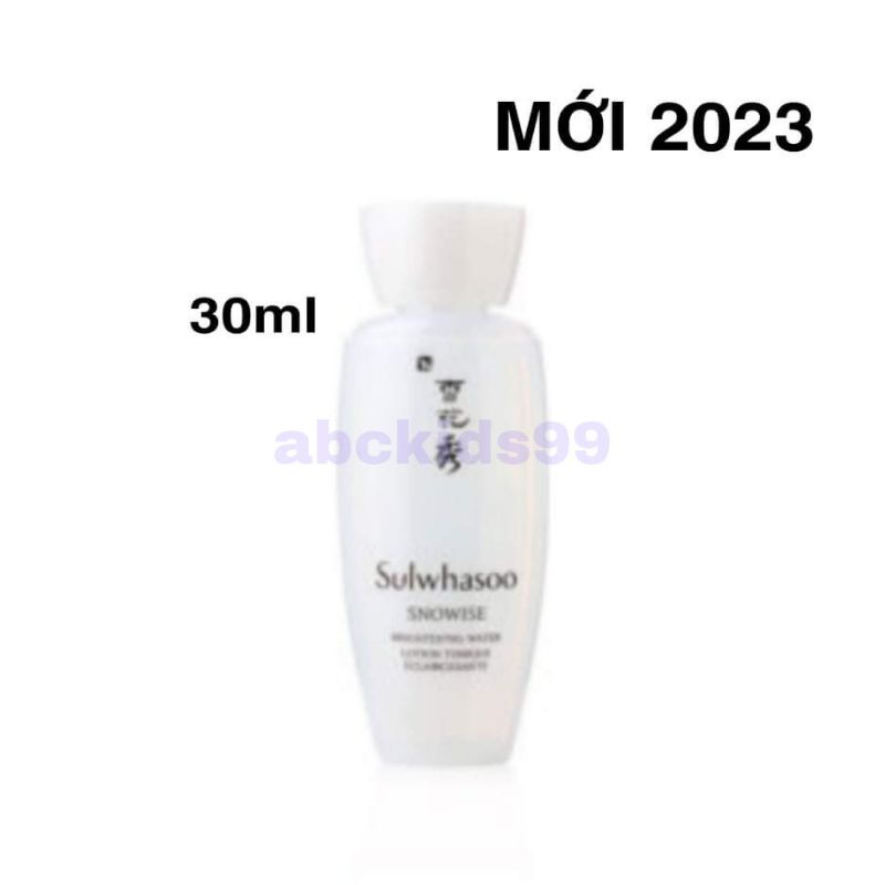 chai 30ml Nước Hoa Hồng trắng da Bạch Sâm mini Cao cấp