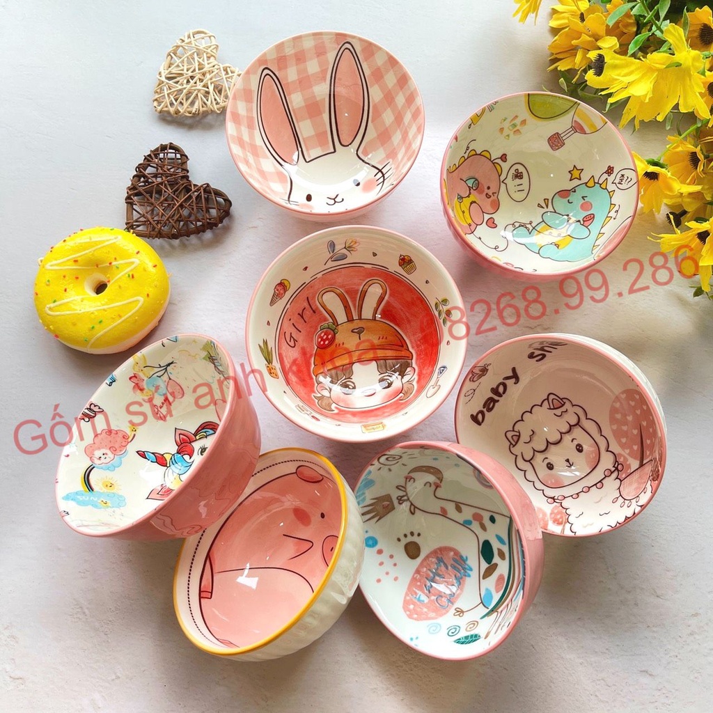 Tổng hợp Bát Ăn Cơm Bát Chè Đĩa Sứ Chén Dĩa Sứ Dễ Thương Cute Decor Cao Cấp mẫu mới nhất