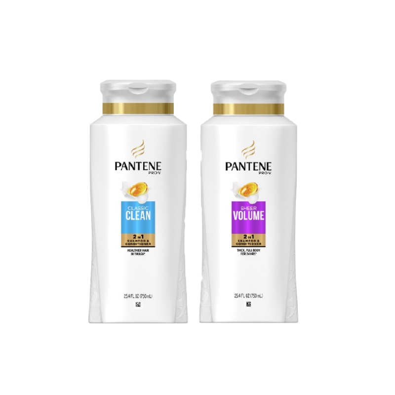 Dầu Gội &amp; Xả 2in1 Pantene Mỹ nhiều mùi hương 750ml