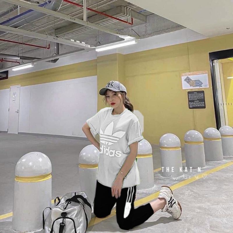 Bộ đồ nữ áo cộc quần dài Azidas chất đệp ZuLyshop | BigBuy360 - bigbuy360.vn