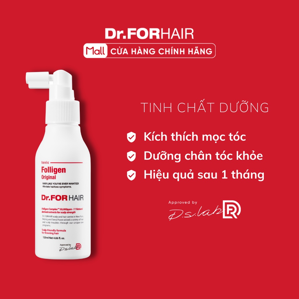 Tinh chất dưỡng tóc kích thích mọc tóc Dr.FORHAIR/Dr For Hair Folligen Original Tonic 120ml