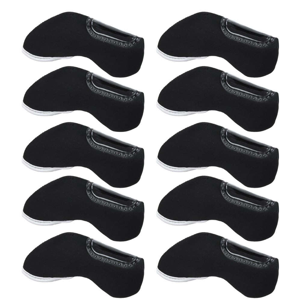 10pcs Nylon Golf Iron Club Putter Head Cover Case Protective Headcovers