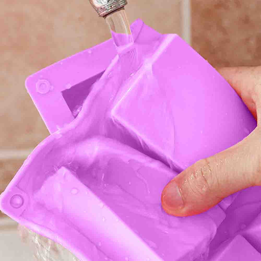 Khuôn Silicone Làm Xà Phòng/Xà Phòng Hình Bông Hoa 4/6 Ô Xinh Xắn DIY
