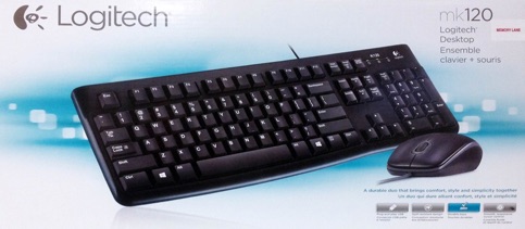 Bộ phím chuột có dây logitech MK120