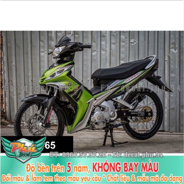 Tem rời Exciter 2006-2010 Xanh Chuối Độc -1