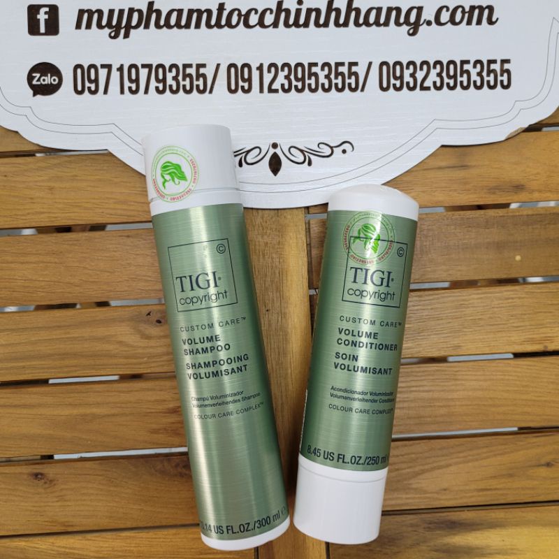 DẦU GỘI XẢ TIGI COPYRIGHT TĂNG PHỒNG VOLUME 300ML - 250ML