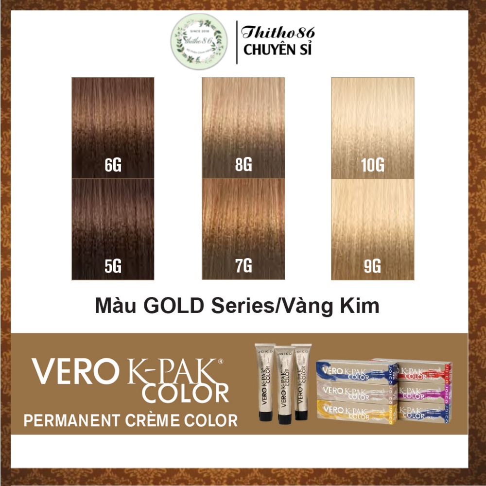 Gold Series - Màu nhuộm tóc JOICO Vero K-Pak Color ( Tông màu vàng ánh )