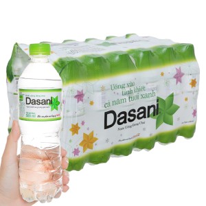 Nước suối Dasani chai 500ml/chai.