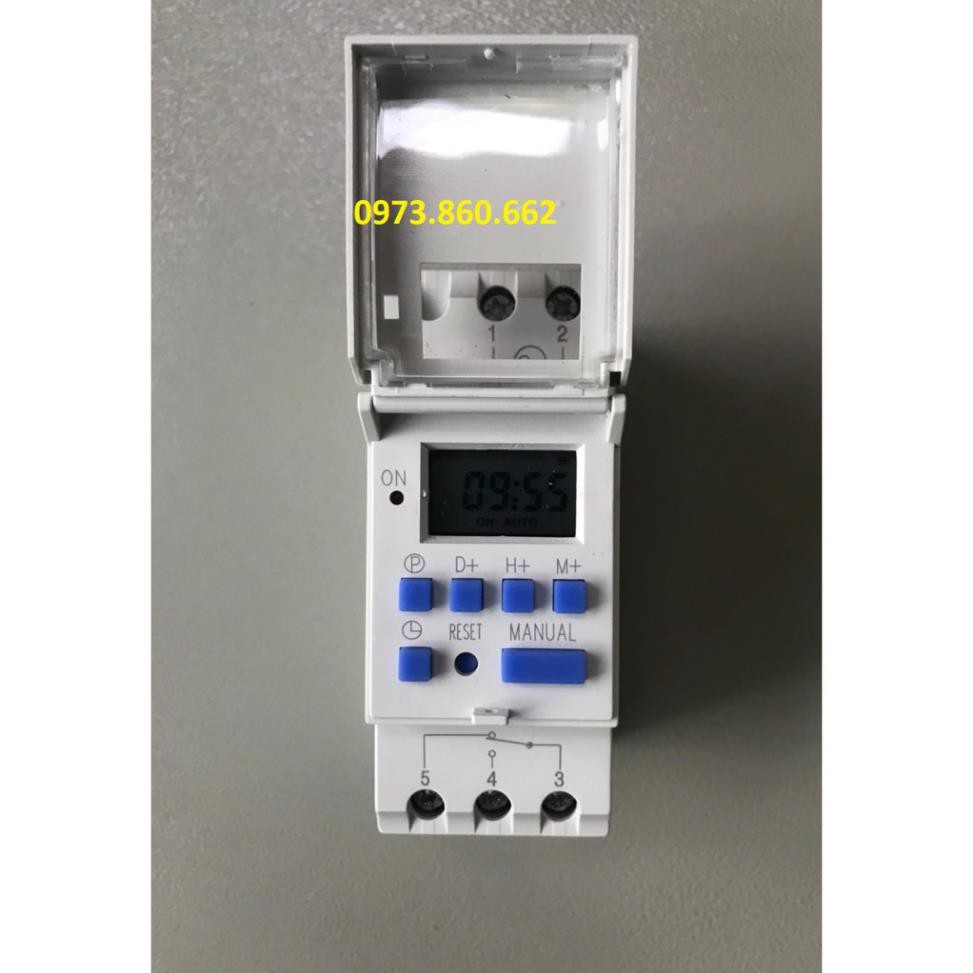 Hẹn giờ thời gian timer AHC 15A - Hẹn giờ điện tử cài thanh ray -TBĐ