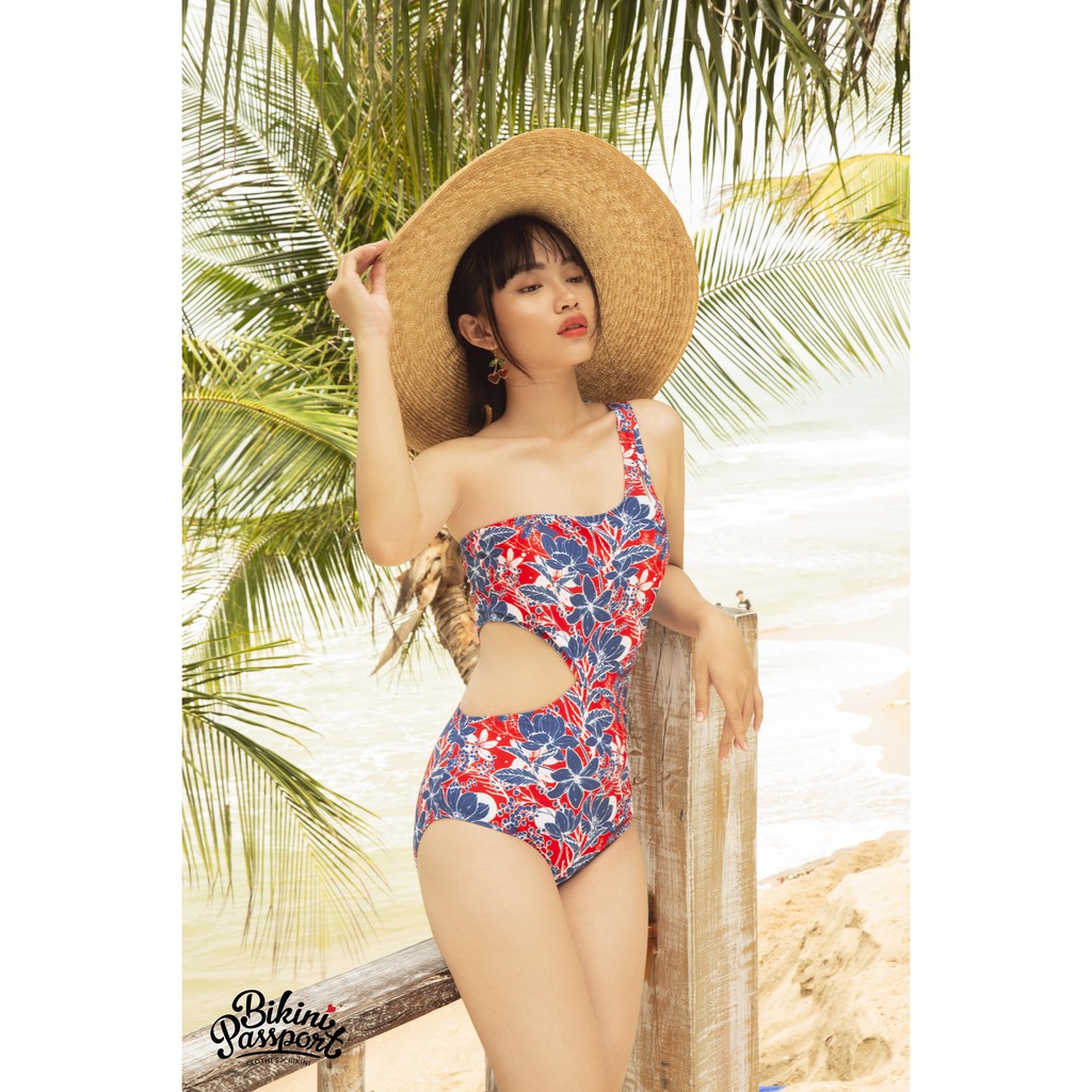 BIKINI PASSPORT - Đồ bơi áo tắm Một mảnh lệch vai, cutout - Đỏ BS342_RD | BigBuy360 - bigbuy360.vn