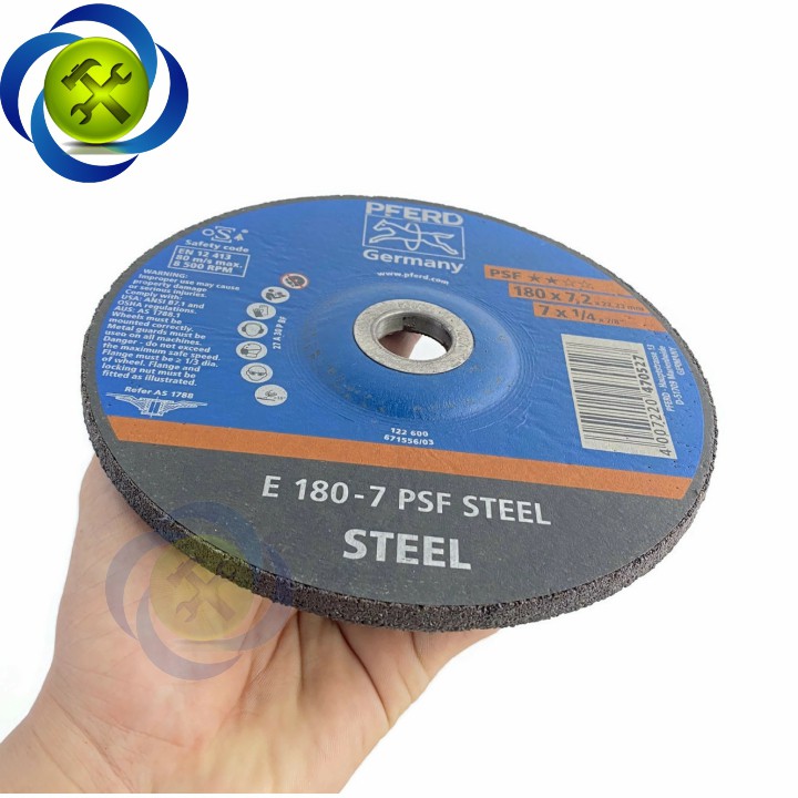 Đá mài 180mm PFERD GERMANY 180mm x 7.2mm x 22.23mm 4007220470527