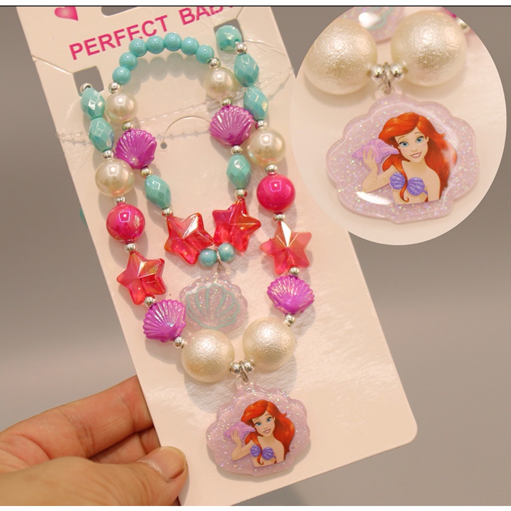 Bộ Trang Sức Đuôi Nàng Tiên Cá Nhỏ 2021 Dành Cho Bé Gái